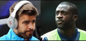 Football: Quand Yaya Touré Tacle Gerard Piqué-Photos