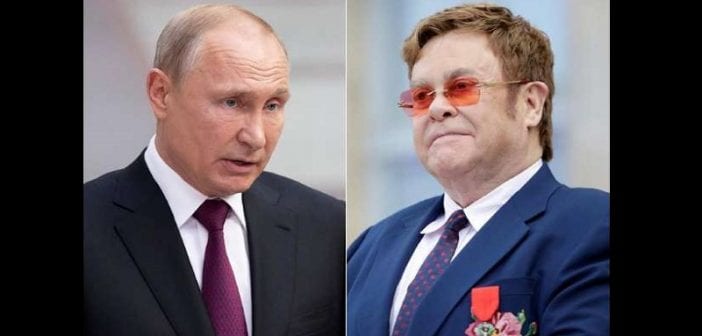 Elton John, S’en Prend ,Poutine, Qualifie ,Hypocrite