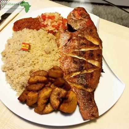 Attieke Au Poisson +Aloko