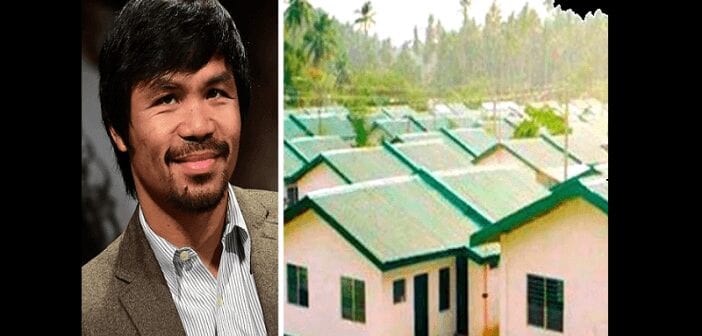Boxe : Manny Pacquiao sollicite des fonds pour construire des logements pour les pauvres (vidéo)