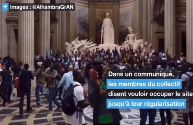 France News: Des « Gilets Noirs » Sans-Papiers Envahissent Le Panthéon À Paris