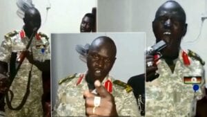 Un Colonel Sud-Soudanais Se Tire Trois Fois Dans La Bouche Et Survit (Video)