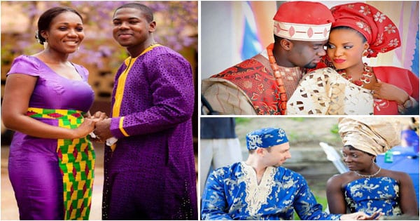 Mariage Africain Couples Mariés En Tenue Traditionnelle Doingbuzz
