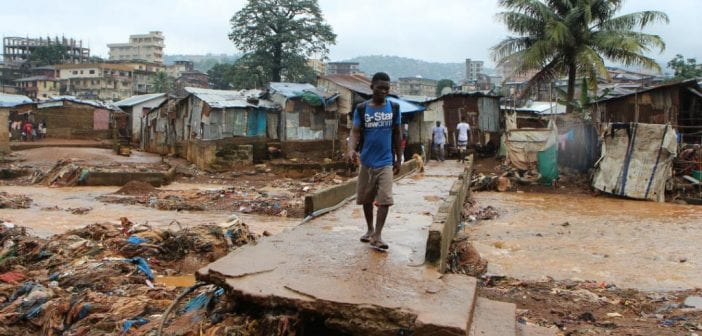 Sierra Leone,7 Morts , 8 000 Personnes Déplacées, Inondations