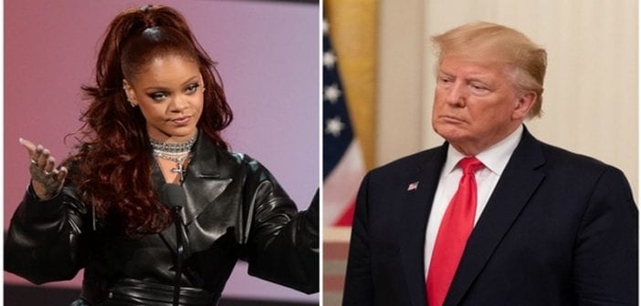 Usa: ”Il Est Plus Facile D’obtenir Un Ak-47 Qu’un Visa”; Rihanna S’en Prend À Donald Trump