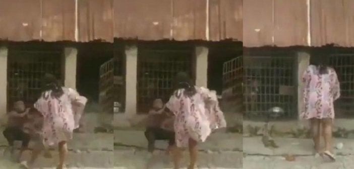 VIDÉO: Une Nigériane bat un enfant et l’enferme dans une cage avec des chiens