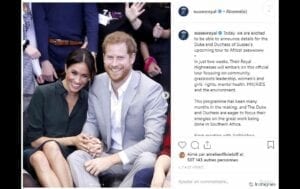 Le Prince Harry Et Meghan Markle Seront En Afrique Dans Quelques Semaines