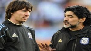 Football: Maradona Révèle Le Secret Qu’il A Donné À Messi Pour Tirer Les Coups-Francs