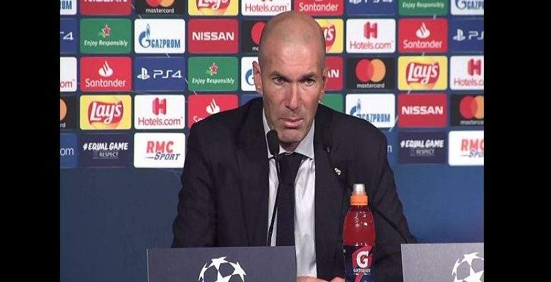 LDC : Zidane réagit après la défaite du Real face au PSG
