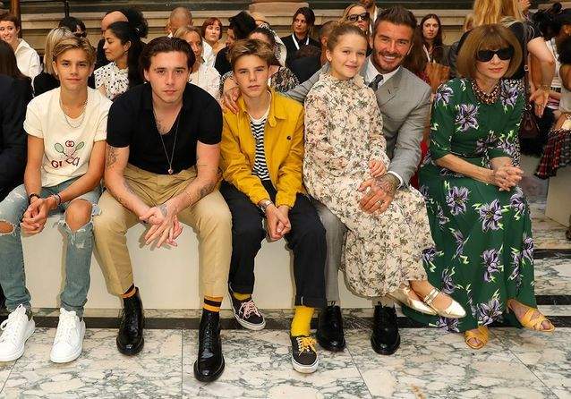 Les Enfants Beckham Font Le Buzz A La Fashion Week De Londres