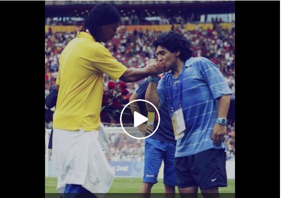 Vidéo,Le Jour , Maradona, A Fait Pleurer,Ronaldinho