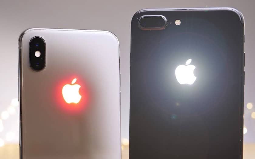 Iphone Logo Apple Éclairer Recevoir Notifications