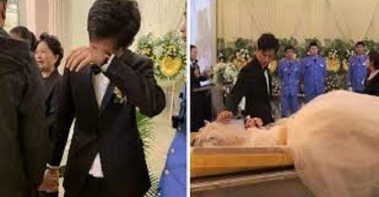 Chineil Épouse Le Cadavre Partenaire Funérailles Photos