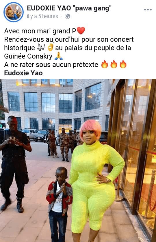 Screenshot 2019 10 04 17 39 18 1 - Grand P la star guinéenne aurait enfin réussi son coup avec Eudoxie Yao?