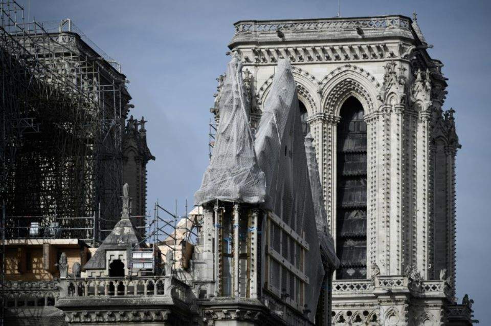1269877 Les Travaux De Reconstruction De Notre Dame De Paris Le 4 Octobre 2019