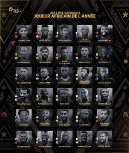 Voici La Liste Des 30 Prétendants Au Ballon D’or Africain 2019