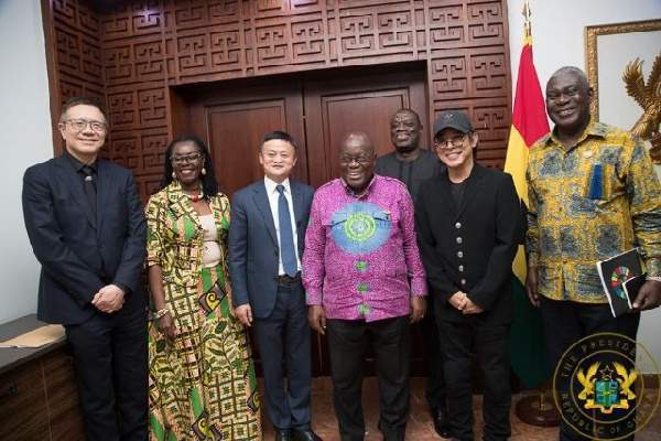 Ghana : Jack Ma, Ban Ki-Moon Et Jet Li En  Visite Chez Le Président Akufo-Addo