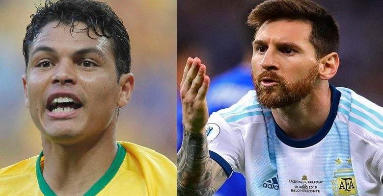 Brésil Argentine Thiago Silva S’en Prend Lionel Messi Arbitrage