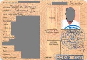 Mali : Le Prix De La Carte D’identité Fixée À 1700 Fcfa