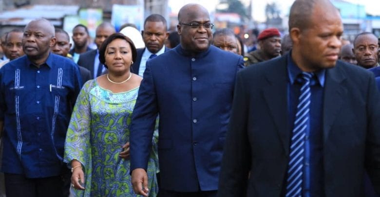 Rd Congo: Félix Tshisekedi Sur Les Lieux De L’éboulement À Kinshasa