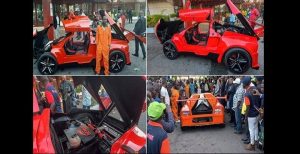 Un Nigérian De 25 Ans Fabrique Une Voiture En Fibre De Carbone (Vidéo)