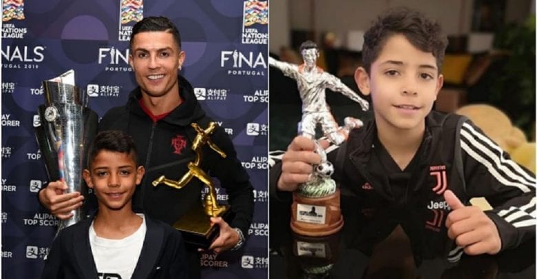 Cristian Ronaldo Fils Remporte Trophée Individuel Équipe De La Juventus U9