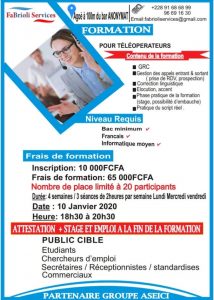 Formation De Teleoperateurs Avec Emploi À Lome