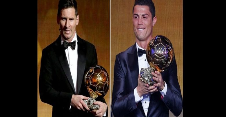Messi Cristiano Ronaldo A Remportécinquième Ballon D’or