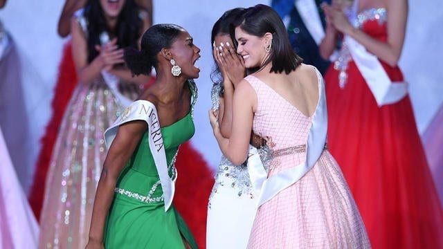 Miss Mondesurprenante Réaction Miss Nigeria Victoire Miss Jamaïquevidéo