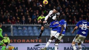 Ronaldo Surpris Par Son Saut De 2,56 M Pour Inscrire Le But De La Victoire Contre Sampdoria, Réagit!