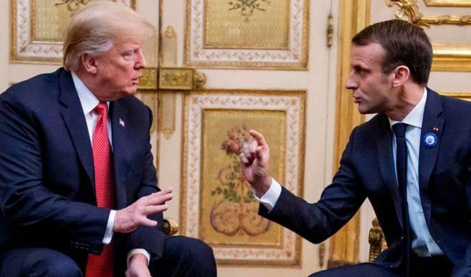 Sommet De L’otan Échange Tendu Macron Et Trump