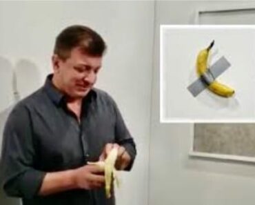 Une banane de 120 000 $ exposée dans un musé a été mangée par un visiteur