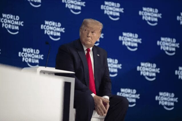 A Davos Donald Trump Reitere Sa Non Croyance Changement Climatique