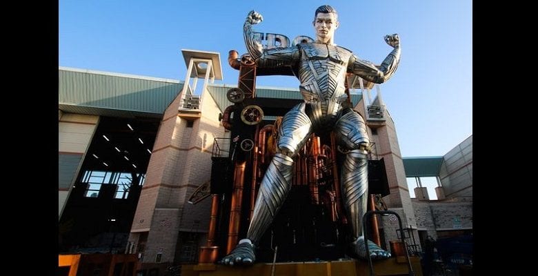 Cristiano Ronaldo Le Portugais Honoré Nouvelle Statue Iron Man