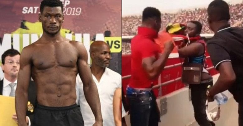 Ghana: Un Boxeur Bat Impitoyablement Un Spectateur Lors D’un Match De Football (Vidéo)