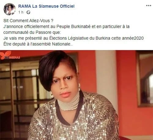 IMG 20200116 150947 - Rama La Slameuse : «Je vais me présenter aux élections législatives du Burkina cette année 2020»