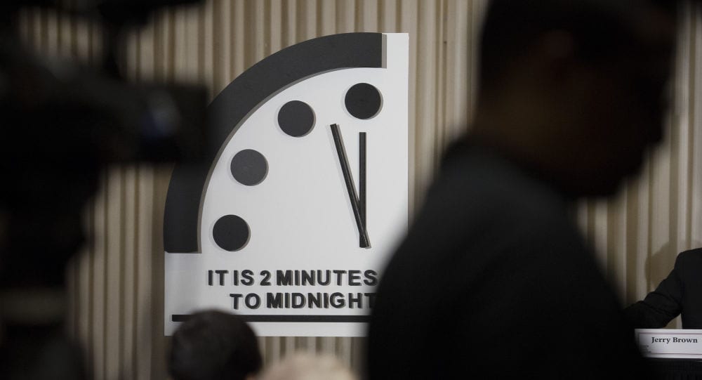 L’horloge de la fin du monde est arrêtée 100 secondesminuit nucléaire - L’horloge de la fin du monde est arrêtée 100 secondes avant le «minuit nucléaire»