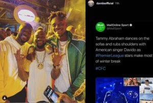 Davido Tacle Un Média Britannique Qui Le Présentait Comme Un Chanteur Américain