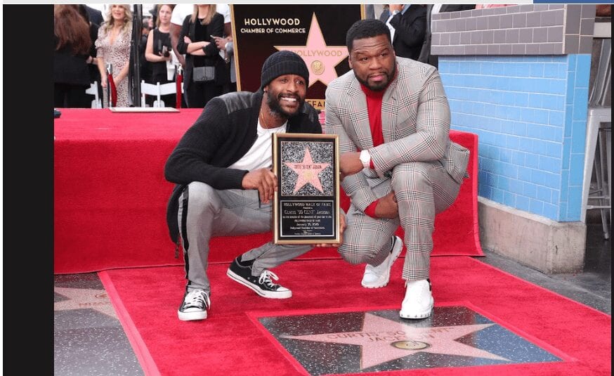 Le rappeur 50 Cent reçoit son étoile à Hollywood (Photos)