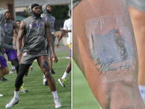 Lebron James Rend Hommage À Feu Kobe Bryant Avec Un Nouveau Tatouage (Photos)