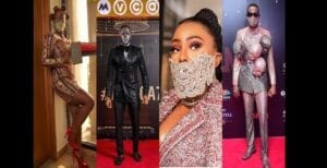 Amvca2020 : Des Célébrités Arborent Des Tenues Inspirées Par Le Coronavirus (Photos)