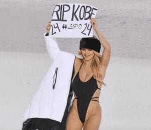 Après La Ligue Des Champions, Elle Perturbe La Coupe Du Monde De Ski Pour Rendre Hommage À Kobe Bryant En Maillot De Bain (Photos)