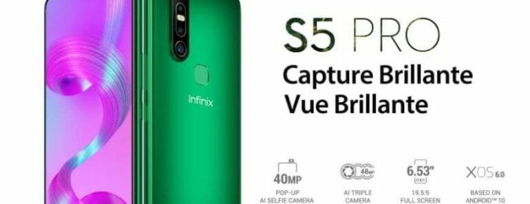 Infinix Dévoile Son S5 Pro: Le Tout Premier Smartphone Au Monde Avec Une Caméra Selfie Pop-Up De 40Mp