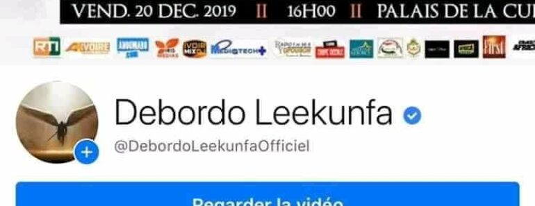 debordo leekunfa facebook doingbuzz 770x297 - Après plusieurs années, la page Facebook de Debordo Leekunfa est désormais certifiée