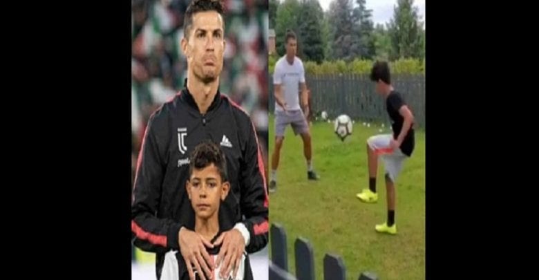 Cristiano Ronaldo Partage Une Adorable Vidéo D’entrainement Avec Son Fils