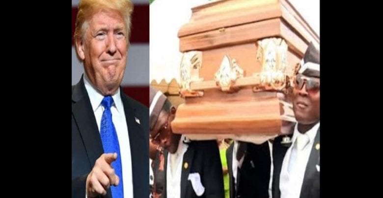 Donald Trump répond à Joe Biden en utilisant la vidéo des porteurs de cercueil ghanéens-Vidéo