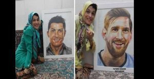 Fateme Hamami : Découvrez L’artiste Iranienne Paralysée Qui Réalise Le Portrait Des Stars Avec Ses Orteils (Photos)