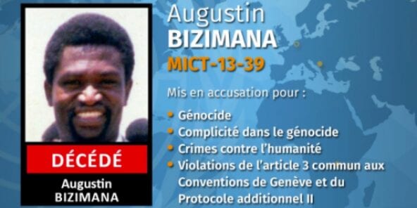 Génocide Au Rwanda : Décès D’augustin Bizimana, L’un Des Derniers Fugitifs Encore Recherchés