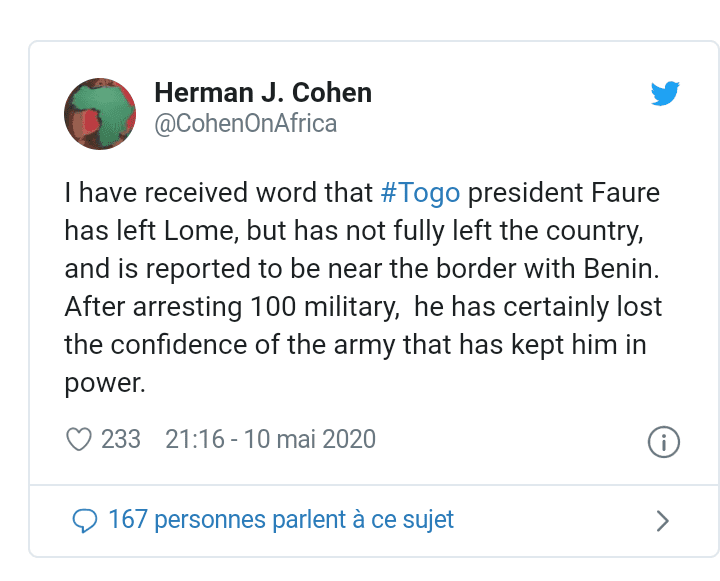 Hermann J Cohen Tweet