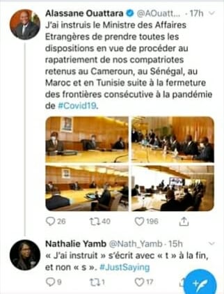 Nathalie Yamb Corrige Une Grave Faute De Conjugaison D’alassane Ouattara Doingbuzz